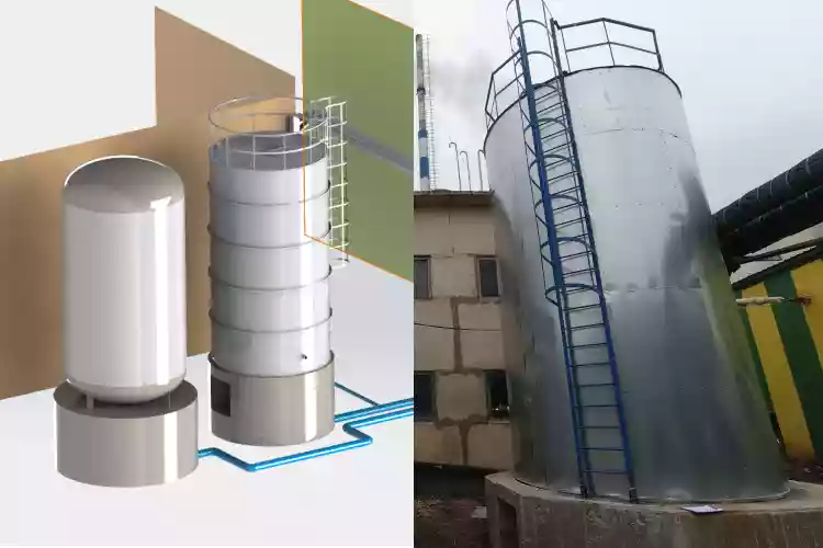 Ёмкость для воды с наружным утеплением
